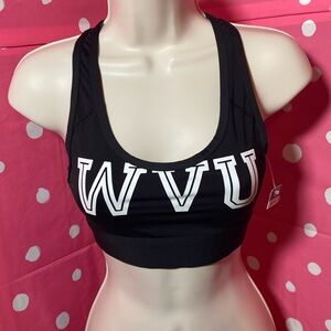 NWT XS VS PINK WVU Mountaineers sports bra
